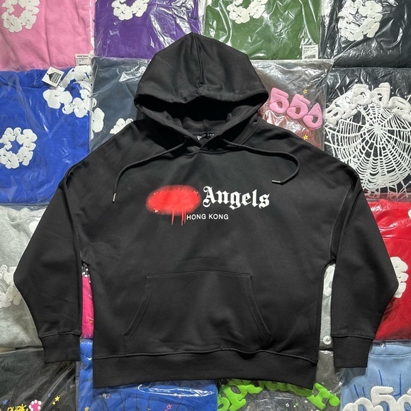 Palm Angels Other - Palm Angels Hong Kong Sprayed Hoodie 'Black'